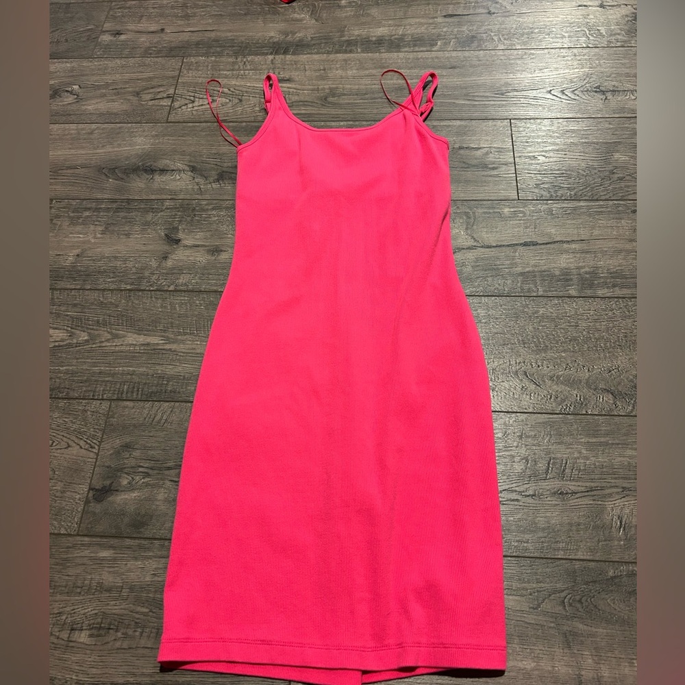 Hot pink, tight dress, from old navy, size S